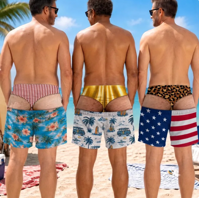 DropCheeks? Swim Trunks