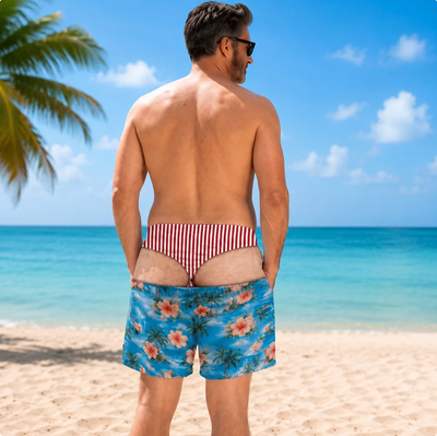 DropCheeks? Swim Trunks