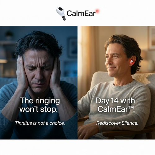 Pavio CalmEar™ Red Light Therapy Ear Device Tinnitus & Ear Ringing Relief