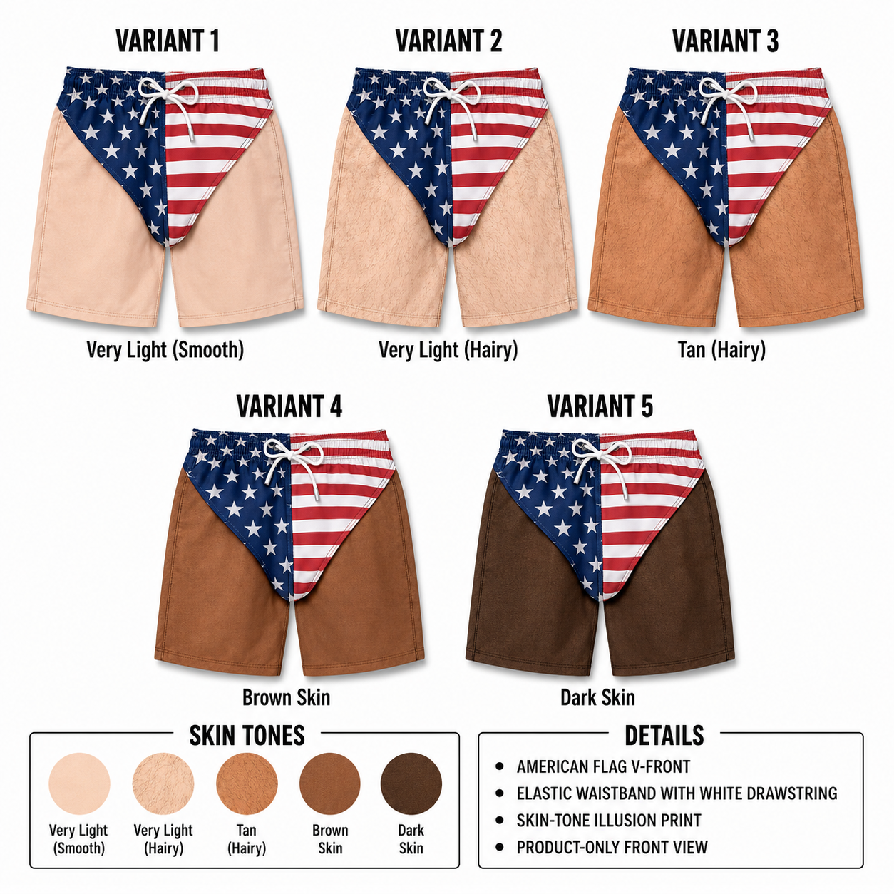 DropCheeks? Swim Trunks
